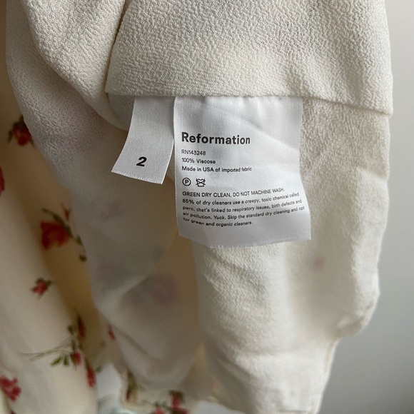 Reformation Steph Dress - Creme Florence - Picture 2 of 6